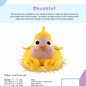 The Chumleys! - Chucklet Bean - Paper Pattern and Instructions