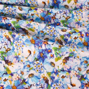 Robert Kaufman Fabrics - Painterley Petals Valley - Dove