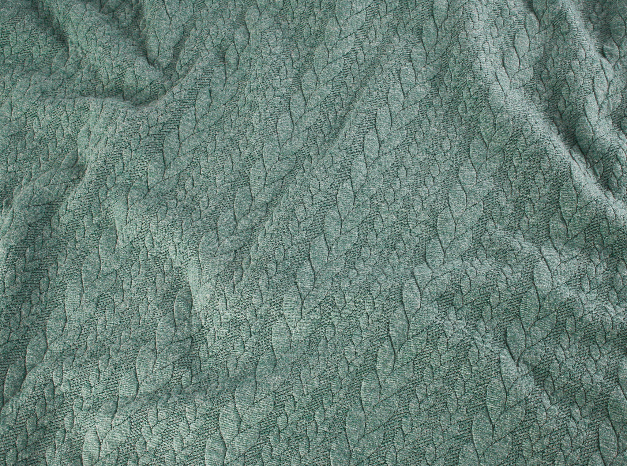 Cable Knit - Green Marl - Image 2