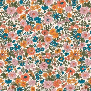 NEW Liberty Emily Annabelle Collection - Pink and Orange Floral