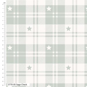 Craft Cotton Company: Toybox Treasures - Sage Star Check