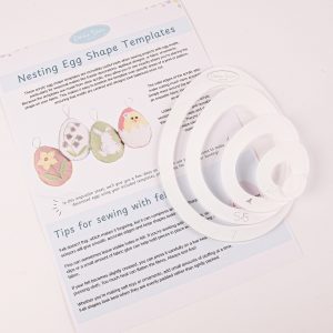 Acrylic Egg Shaped Nesting Templates Plus Inspiration Sheet and Patterns