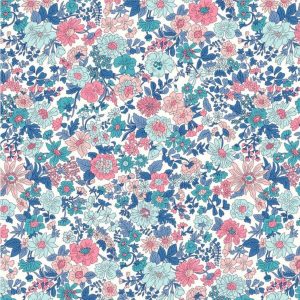 NEW Liberty Emily Annabelle Collection - Blue and Pink Floral