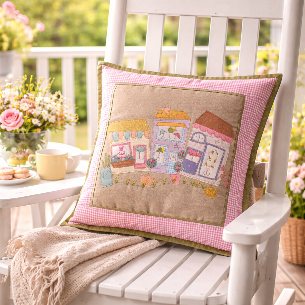 Wonky High Street Cushion Cover Fabric Bundle with FREE Scraps - Image 2