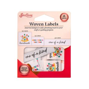 Sew Easy 6 Woven Sew In Labels - One of a Kind