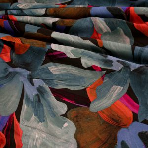 Brush Stroke Flowers Viscose - 2.3m piece