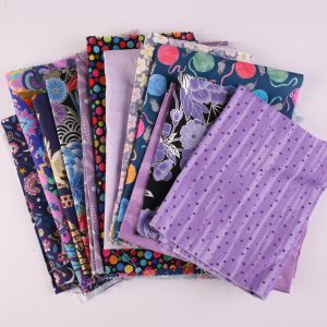 500g End of Bolt 'Scrap Fabric' Bundle - Purple - 2