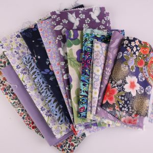 500g End of Bolt 'Scrap Fabric' Bundle - Purple - 1