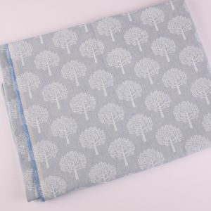 Deluxe Canvas Ice Blue Trees - 1m Piece