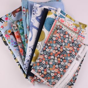 500g End of Bolt 'Scrap Fabric' Bundle - Blues - 7