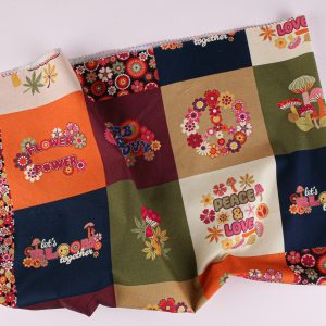 0.5m Peace and Love fabric