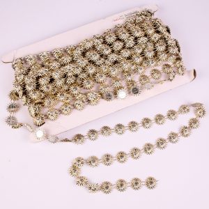 9.2m Gold Coloured Diamonte Trim
