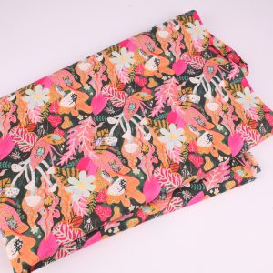 EOB Cotton Lawn = Happy Jungle - 1.65m piece