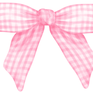 3m Gingham Ribbon - Pale Pink