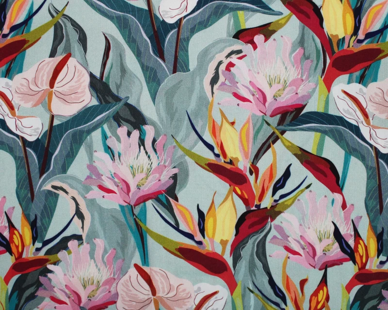 Little Johnny Tropical Flowers Viscose - Bird of Paradise