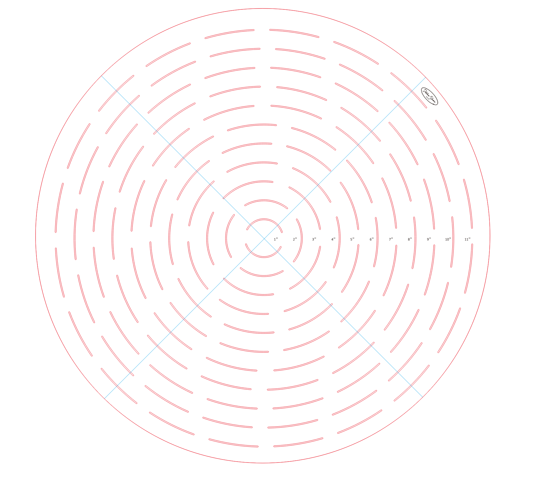 Debbie Shore 12" Circle Template - Image 2