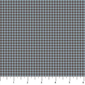 FIGO Fabrics - Nest: Blueberry Checks