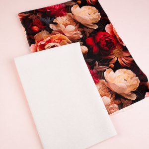 Perfect Pairs! 2 x Fat Quarter Pack - Rich Floral Velvet plus White Velvet