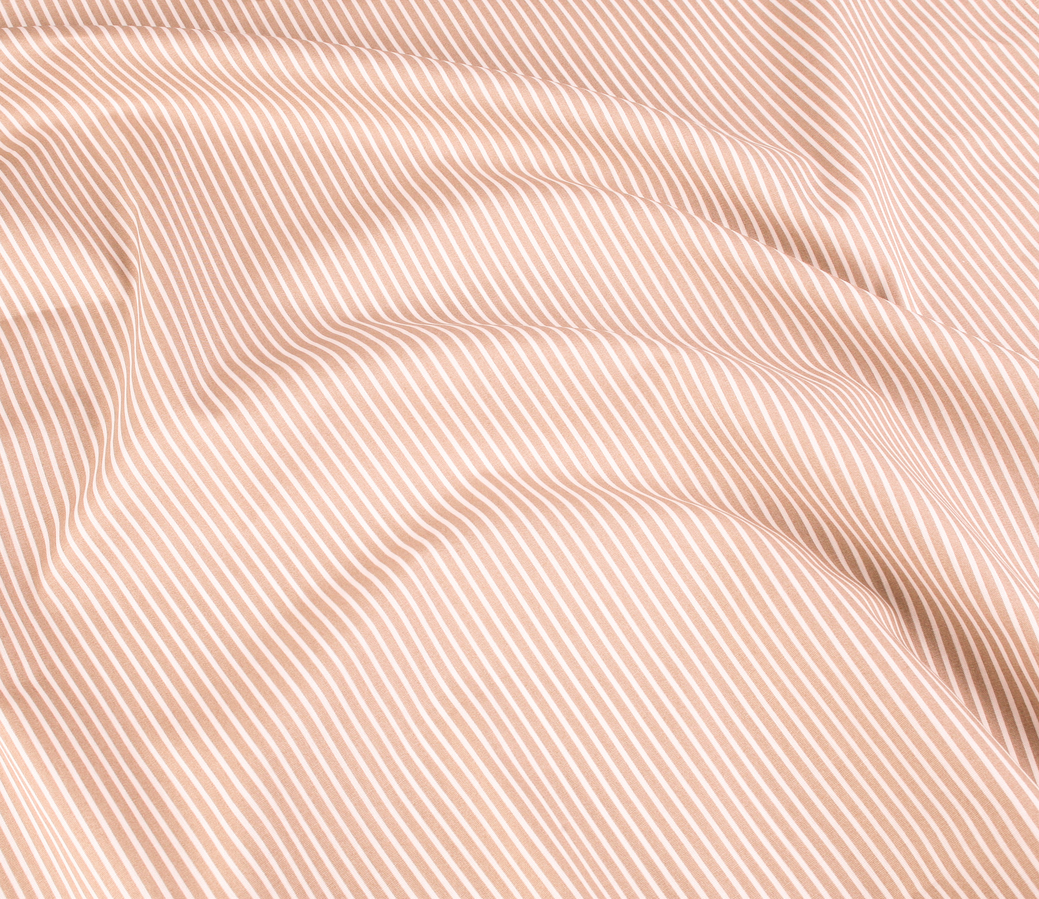 Candy Stripe Cotton Poplin - Beige - Image 2