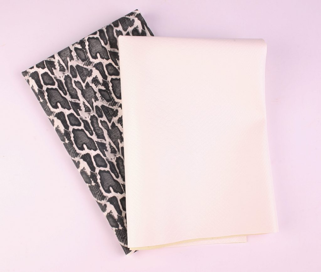 Perfect Pairs! 2 x Fat Quarter Pack - Black and White Snake Laminate with White Snake Laminate