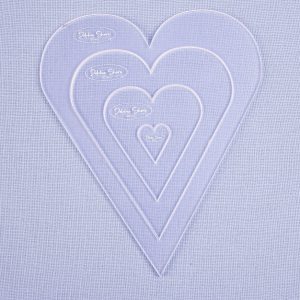 Debbie Shore Frosted Long Hearts Nesting Templates