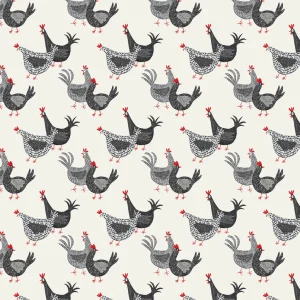 Camelot Fabrics - Hen House Roosters and Hens