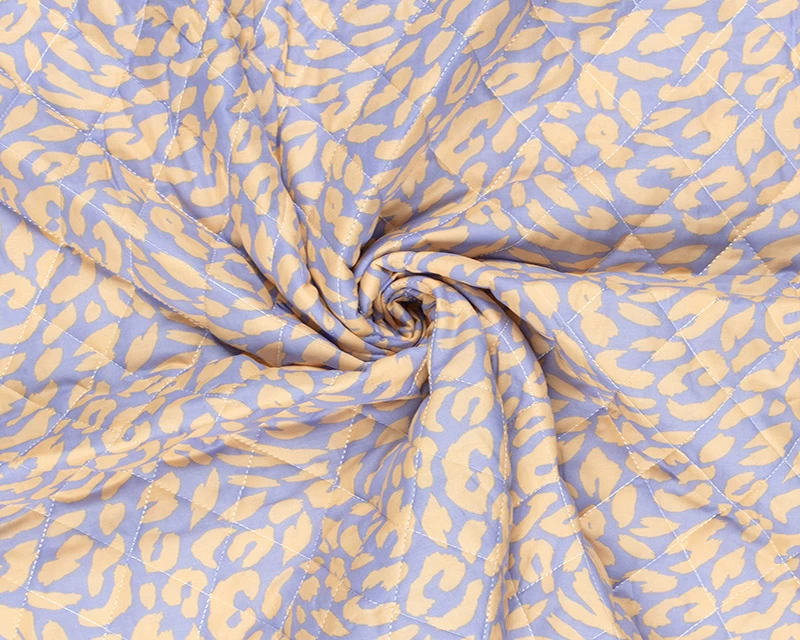 Quilted Cotton Animal Print - Blue - Image 2