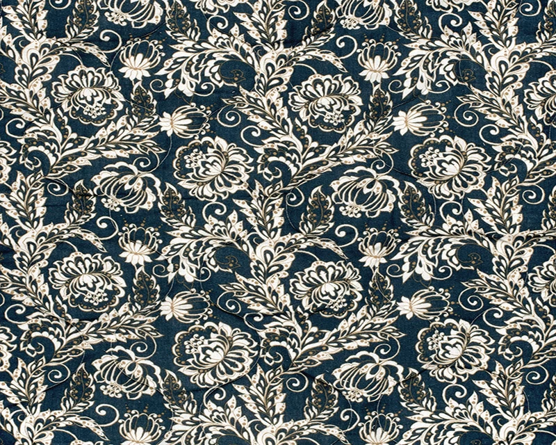Quilted Fabric - Print Floral - Image 2