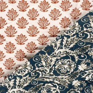 Quilted Fabric - Print Floral