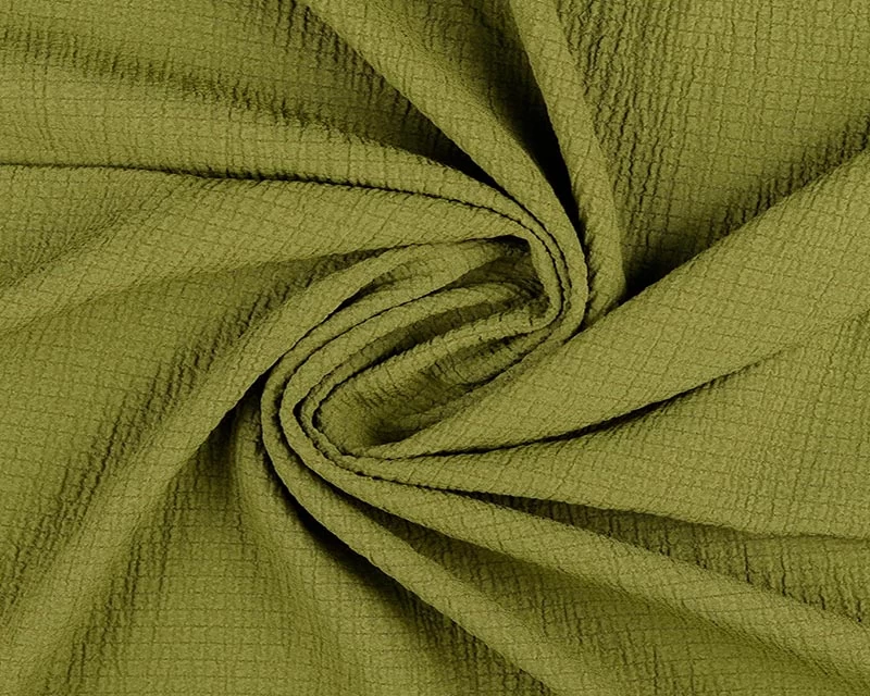 Bubble Viscose - Khaki Green