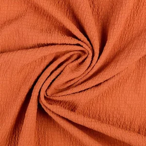 Bubble Viscose - Rust Orange