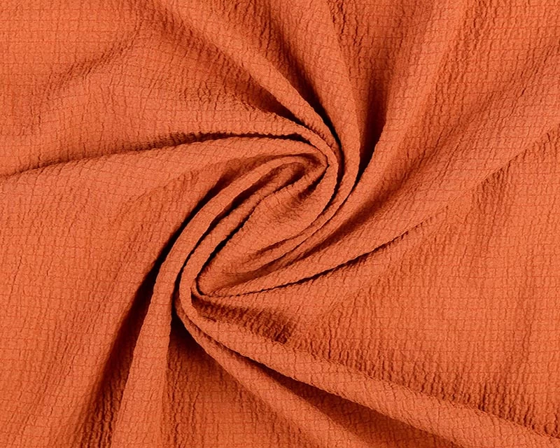 Bubble Viscose - Rust Orange