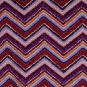 Viscose Digital Zigzag - Purple