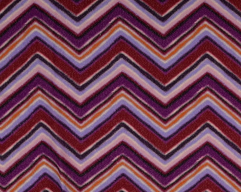 Viscose Digital Zigzag - Purple