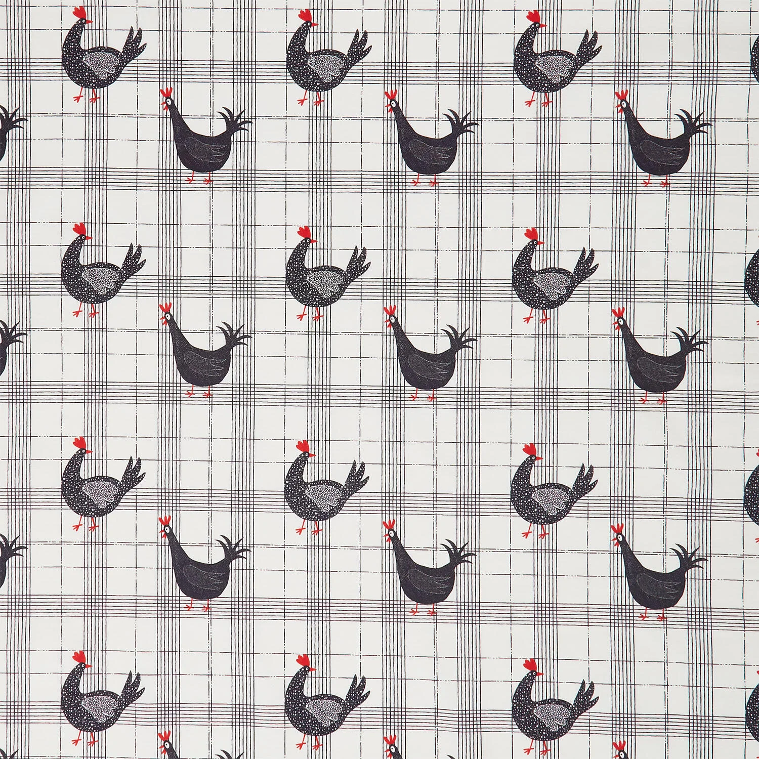 Camelot Fabrics - Hen House Chicken Plaid