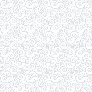 Henry Glass Quilter's Flour - Curls White on White Tone Blender