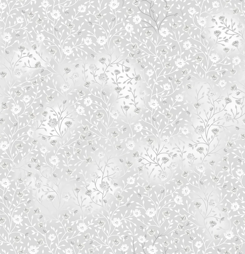FIN Fabrics - Bloom and Blend: White
