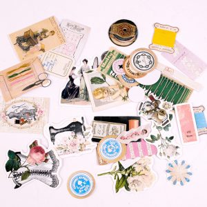 Sewing Themed Paper Stickers - Colour