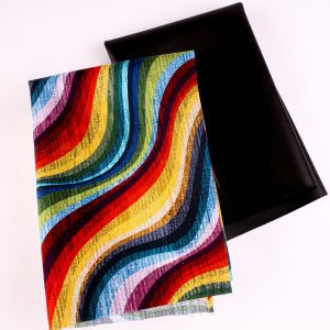 Perfect Pairs! 2 x Fat Quarter Pack - Dark Brown Heavy Faux Leather With Multi Cotton