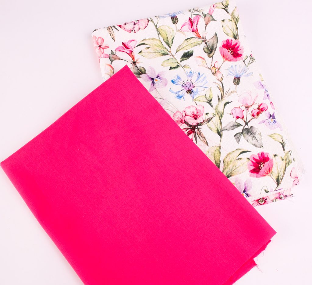 Perfect Pairs! 2 x Fat Quarter Pack - Canvas Floral plus Pink Cotton