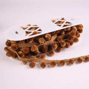 10m Deep Gold 0.5" Pom Pom Trim