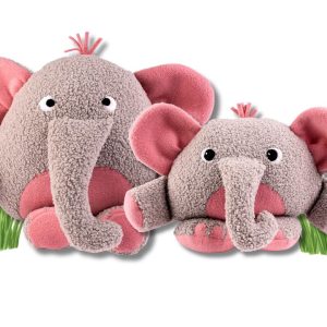 The Chumleys! Lenny the Elephant and Kenny Bean - Kit - Pink
