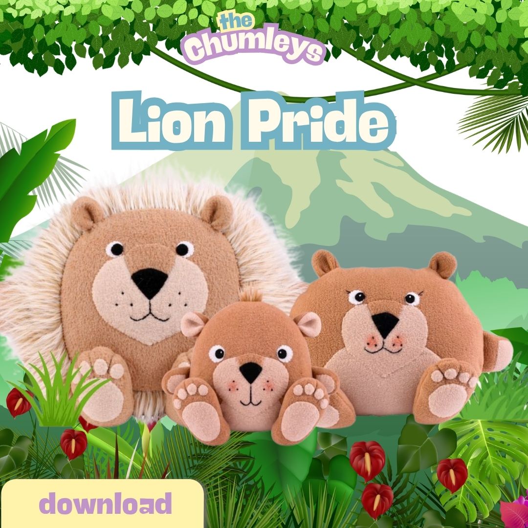 The Chumleys! - 3 for 2 Lion Pride Sewing Patterns - Download