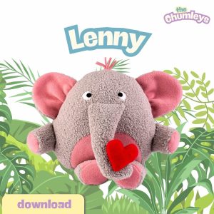 The Chumleys! - Lenny the Elephant Sewing Pattern - Download