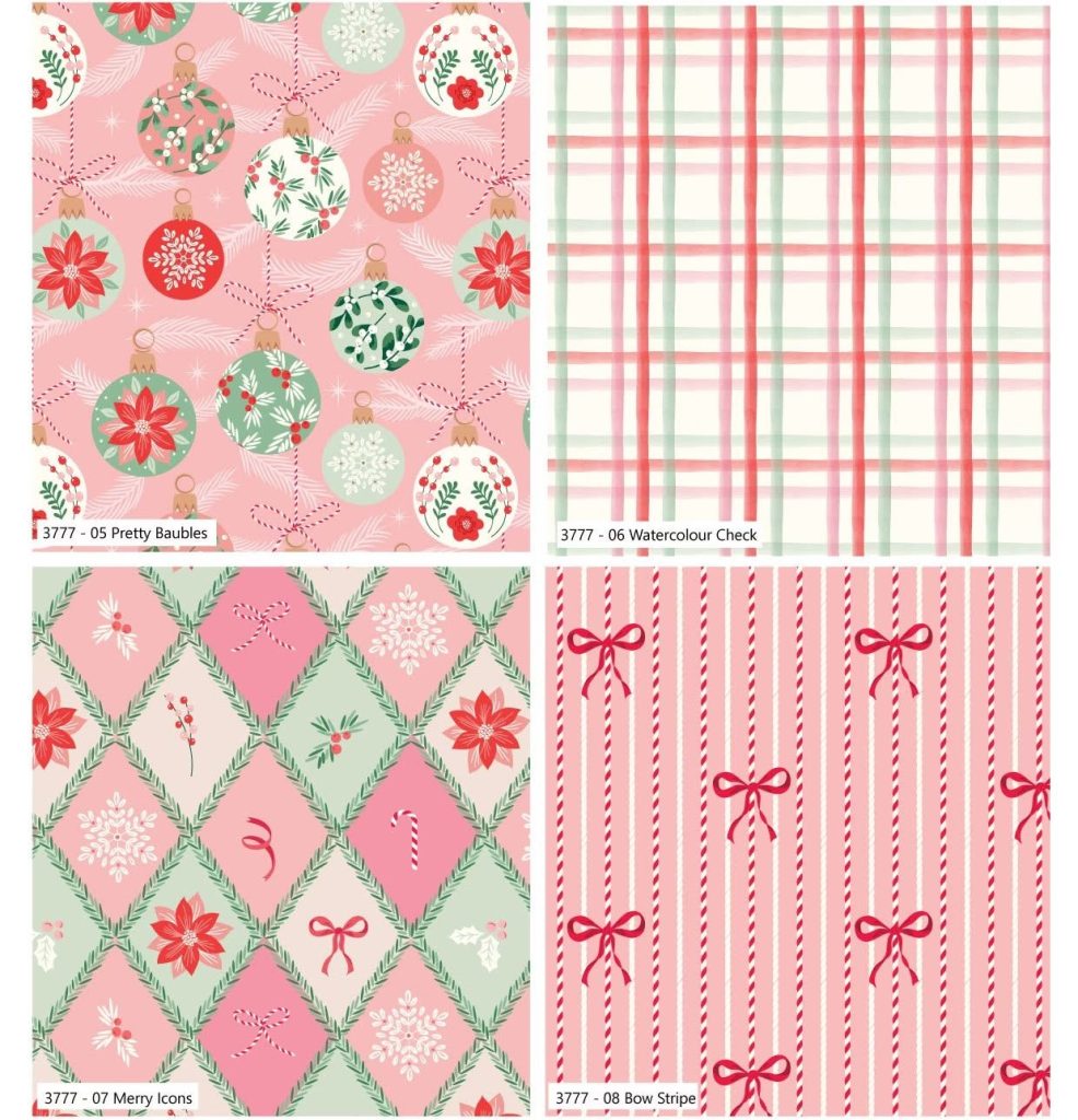 NEW Craft Cotton Co. Baubles and Bows Fat Quarter Pack 2