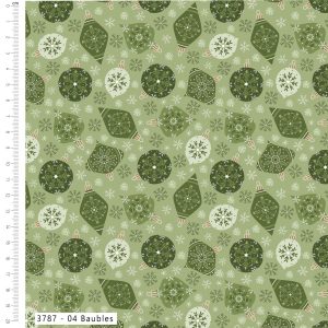 NEW Craft Cotton Co. Scandi Spirit - Baubles Green