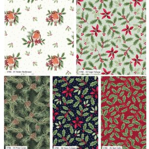 NEW Craft Cotton Co. Merry Little Robin Fat Quarter Pack