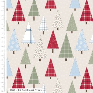 NEW Craft Cotton Co. Holly Jolly Patch - Patchwork Trees