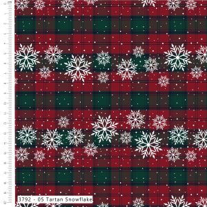 NEW Craft Cotton Co. Christmas Toy Box - Tartan Snowflakes