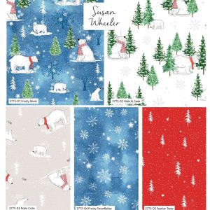 NEW Craft Cotton Co. A-Roar A-Frost Fat Quarter Pack by Susan Wheeler